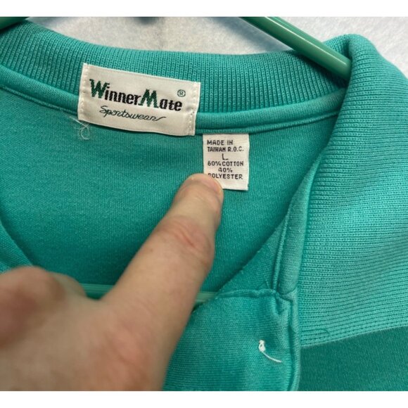 Vintage Embroidered Elks Lodge Winner Mate Sportswear Polo Size Large - Picture 3 of 7